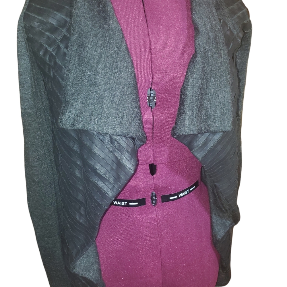 Sachin + Babi for Ankasa dark grey cardigan lamb leather Size 4